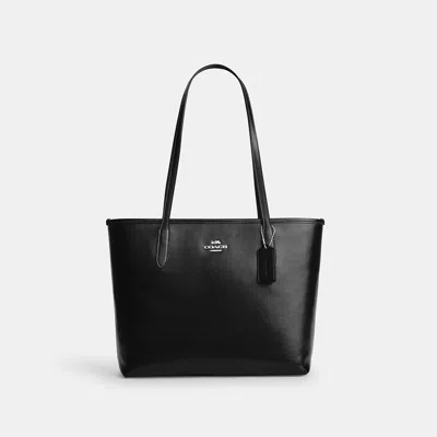 Coach Outlet Medium City Tote Bag In Black