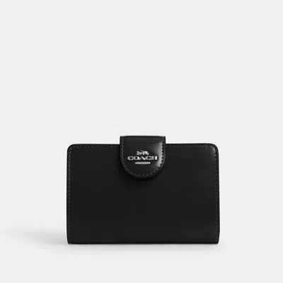 Coach Outlet Medium Corner Zip Wallet In Black