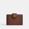 Coach Outlet Medium Corner Zip Wallet In Brown