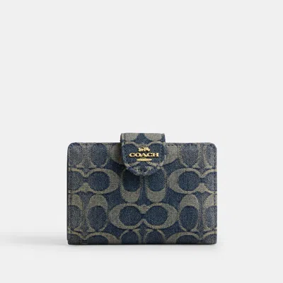 Coach Outlet Medium Corner Zip Wallet In Gray