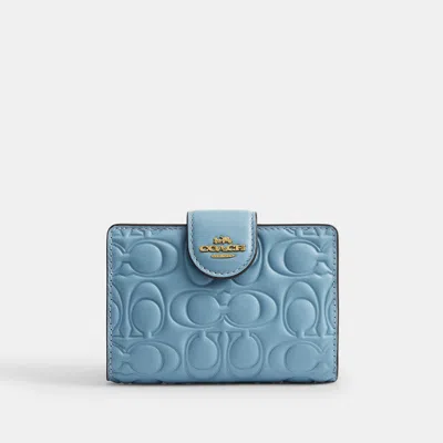 Coach Outlet Medium Corner Zip Wallet In Signature Leather In Multi