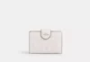 Coach Outlet Medium Corner Zip Wallet In Signature Leather In White