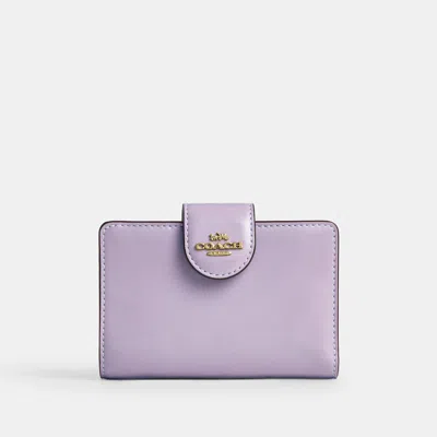 Coach Outlet Medium Corner Zip Wallet In Purple