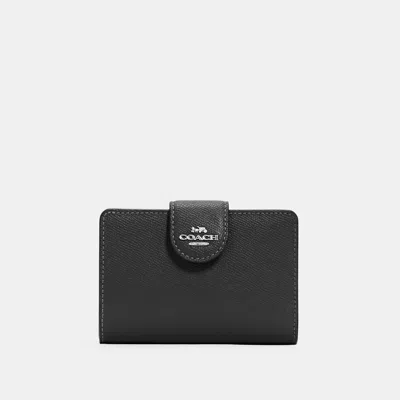 Coach Outlet Medium Corner Zip Wallet In Silver
