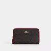 Coach Outlet Medium Id Zip Wallet In Signature Canvas In Multi