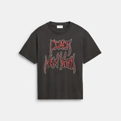 Coach Outlet Metal Relaxed T-shirt In Black