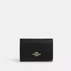 Coach Outlet Micro Wallet In Signature Canvas In Black
