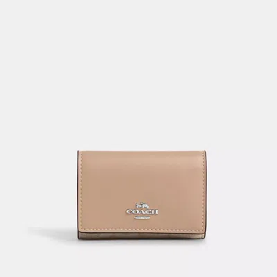 COACH OUTLET MICRO WALLET IN SIGNATURE CANVAS