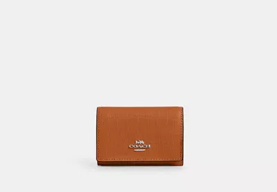 Coach Outlet Micro Wallet In Orange