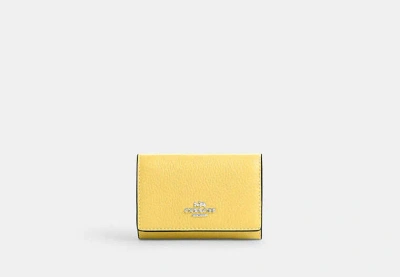 Coach Outlet Micro Wallet In Yellow