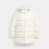 Coach Outlet Mid Puffer In Recycled Polyester In White