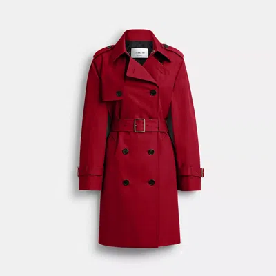 Coach Outlet Mid Trench In Red
