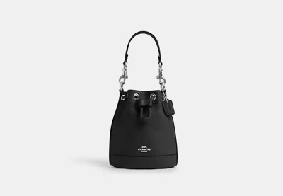 Coach Outlet Mini Bucket Bag In Black