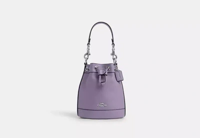 Coach Outlet Mini Bucket Bag In Purple