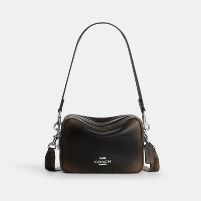 Coach Outlet Mini Carey Crossbody Bag In Loved Leather In Multi