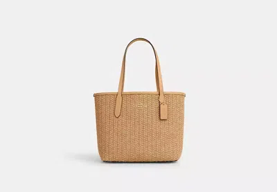 Coach Outlet Mini City Tote In Brown