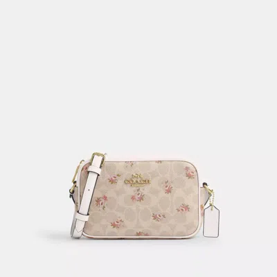 Coach Outlet Mini Jamie Camera Bag In Signature Canvas With Floral Print In Multi