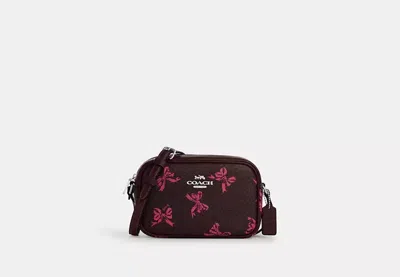Coach Outlet Mini Jamie Camera Bag With Bow Print In Brown