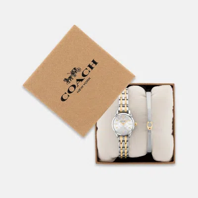 Coach Outlet Mini Olivia Watch Gift Set In Two Tone