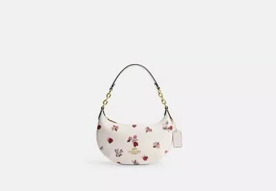 Coach Outlet Mini Payton With Ladybug Floral Print In White