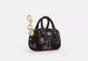Coach Outlet Mini Rowan Bag Charm With Cherry Print In Black