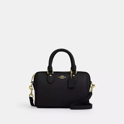 Coach Outlet Mini Rowan Crossbody Bag In Black