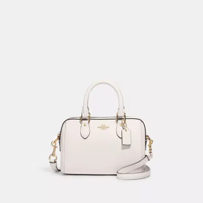 Coach Outlet Mini Rowan Crossbody Bag In Gold