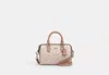 Coach Outlet Mini Rowan Crossbody Bag In Blocked Signature Canvas In Beige