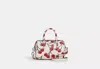 Coach Outlet Mini Rowan Crossbody Bag With Cherry Print In White/multi