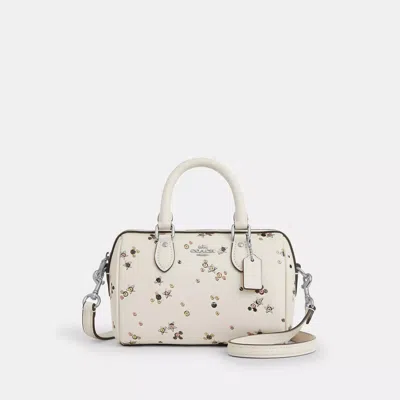 Coach Outlet Mini Rowan Crossbody Bag With Star Print In White