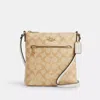 Coach Outlet Mini Rowan File Bag In Signature Canvas In Beige