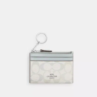 Coach Outlet Mini Skinny Id Case In Signature Canvas