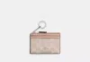 Coach Outlet Mini Skinny Id Case In Signature Canvas In Beige