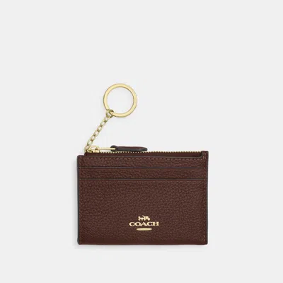 Coach Outlet Mini Skinny Id Case In Brown