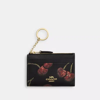 COACH OUTLET MINI SKINNY ID CASE WITH CHERRY PRINT