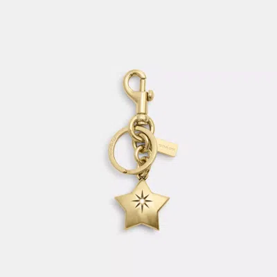 Coach Outlet Mini Star Bag Charm In Gold