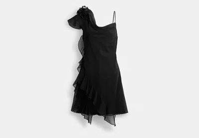 Coach Outlet Mini Tulle Dress In Black