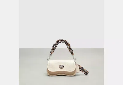 Coach Outlet Mini Wavy Dinky Bag With Crossbody Strap In Coachtopia Leather In Neutral