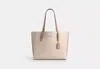 Coach Outlet Mollie Tote Bag In Signature Canvas In Beige