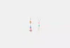 Coach Outlet Mushroom And Teddy Bear Linear Earrings In Silver