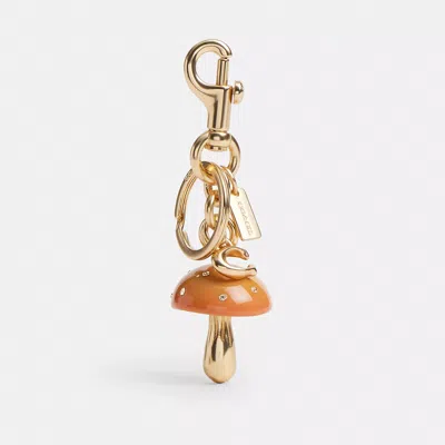 Coach Outlet Mushroom Bag Charm In Gold