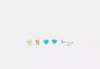 Coach Outlet N Initial Stud Earrings Set In Rose Gold
