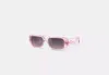 Coach Outlet Narrow Rectangle Sunglasses In Pink