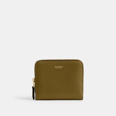 Coach Outlet New York Billfold Wallet In Brass/muted Olive