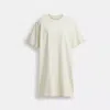 Coach Outlet New York T Shirt Dress In Organic Cotton In White