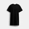 Coach Outlet New York T Shirt Dress In Organic Cotton In Black