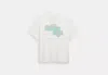 Coach Outlet New York T Shirt In Organic Cotton In White