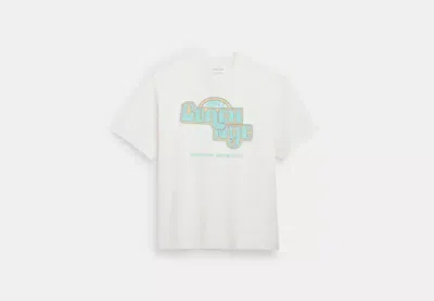 COACH OUTLET NEW YORK T-SHIRT IN ORGANIC COTTON