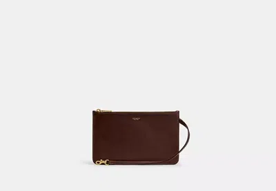 Coach Outlet New York Zip Pouch In Brown