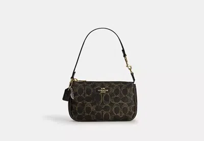 Coach Outlet Nolita 19 In Loved Signature Canvas With Charms In Gold